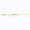 10K 2MM YELLOW GOLD SOLID DC ROPE 30" CHAIN NECKLACE (AVAILABLE IN LENGTHS 7" - 30")