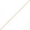 10K YELLOW GOLD DC ROLO  033 GAUGE 24" CHAIN NECKLACE (AVAILABLE IN LENGTHS 7" - 30")