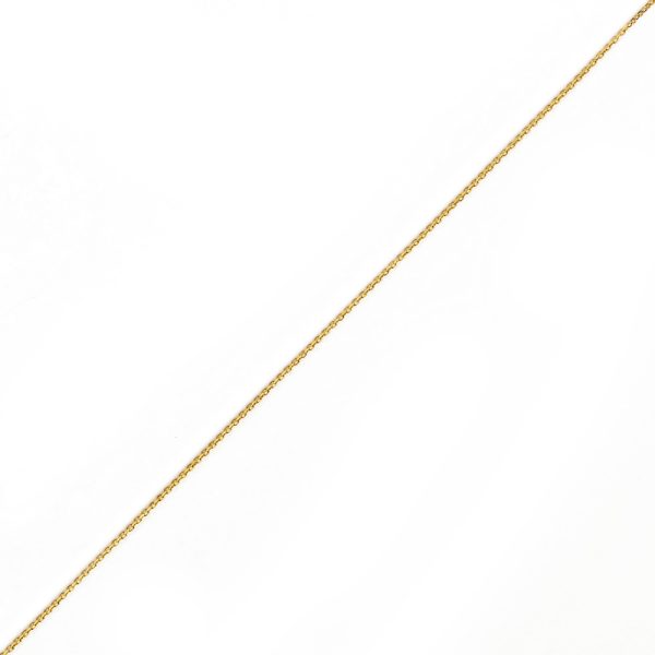 10K YELLOW GOLD DC ROLO  033 GAUGE 24" CHAIN NECKLACE (AVAILABLE IN LENGTHS 7" - 30")