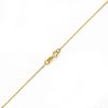 10K YELLOW GOLD DC ROLO  033 GAUGE 24" CHAIN NECKLACE (AVAILABLE IN LENGTHS 7" - 30")