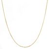 10K YELLOW GOLD DC ROLO  033 GAUGE 24" CHAIN NECKLACE (AVAILABLE IN LENGTHS 7" - 30")
