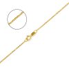 10K YELLOW GOLD DC ROLO  033 GAUGE 24" CHAIN NECKLACE (AVAILABLE IN LENGTHS 7" - 30")
