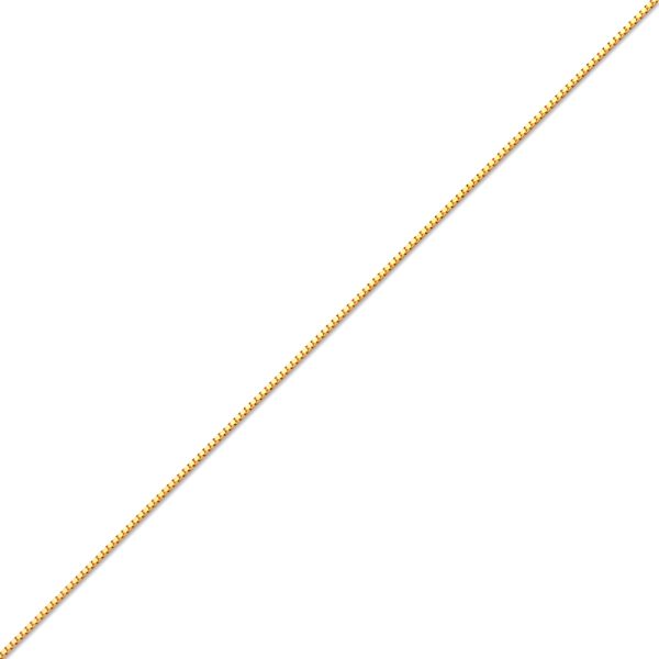 10K YELLOW GOLD BOX 040 GAUGE 16" CHAIN NECKLACE (AVAILABLE IN LENGTHS 7" - 30")