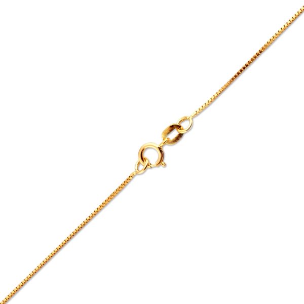 10K YELLOW GOLD BOX 050 GAUGE 26" CHAIN NECKLACE (AVAILABLE IN LENGTHS 7" - 30")