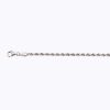 10K 2.5MM WHITE GOLD SOLID DC ROPE 16" CHAIN NECKLACE (AVAILABLE IN LENGTHS 7" - 30")