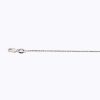 10K 1MM WHITE GOLD SOLID DC ROPE 16" CHAIN NECKLACE (AVAILABLE IN LENGTHS 7" - 30")