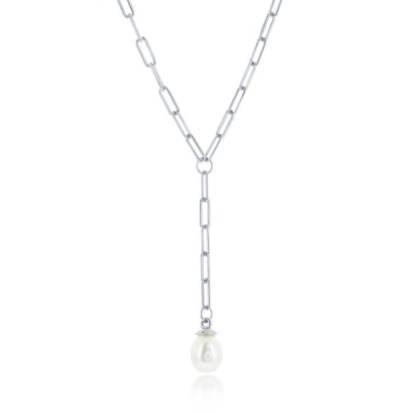 Sterling Silver FWP Paperclip Necklace
