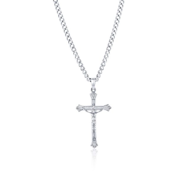 Stainless Steel, Cross Neckalce