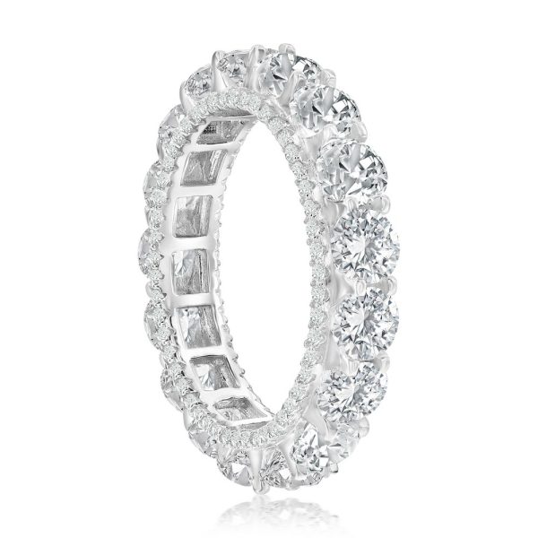 Sterling Silver, All around, CZ Eternity Ring