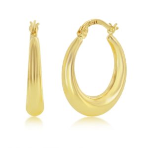 14K Yellow Gold, 20mm Hoop Earrings