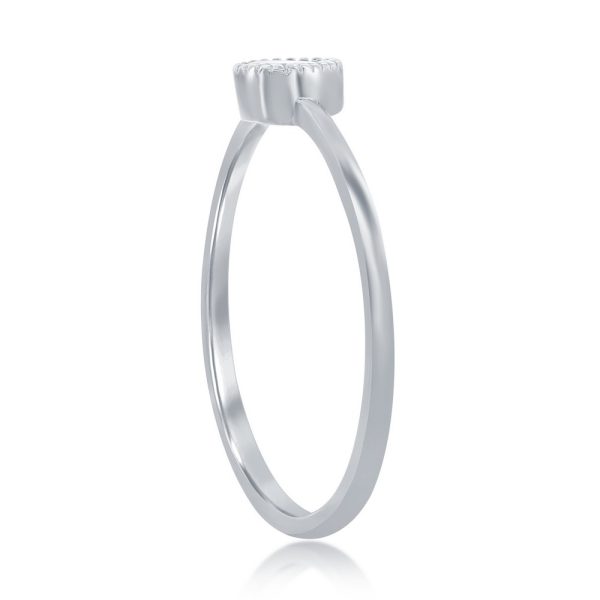 Sterling Silver Pear-Shaped CZ Ring